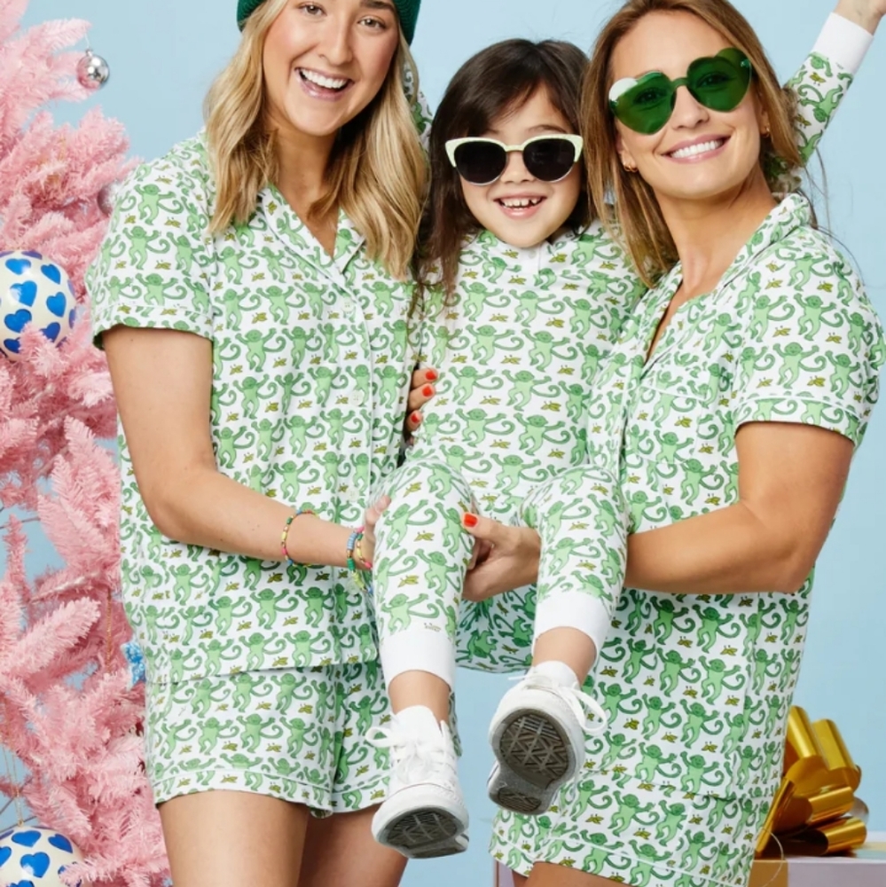 Roller Rabbit green monkey pajamas